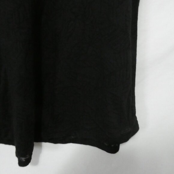 GEORGE | XXL | Black Floral Burnout Short Sleeve Blouse - Picture 12 of 12